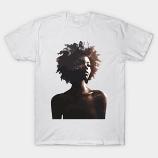 Afrocentric Woman Nature T-Shirt